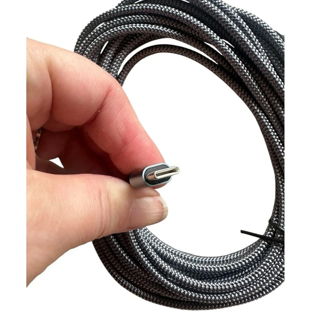 Ploiwue USB B to USB C Printer usb A adapter Midi Cable Braided Gray 5 meters